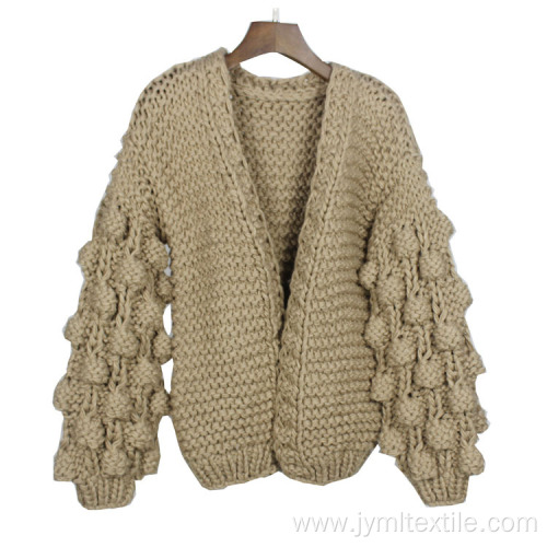 Popular V Neck Solid Knit Women's Sweater